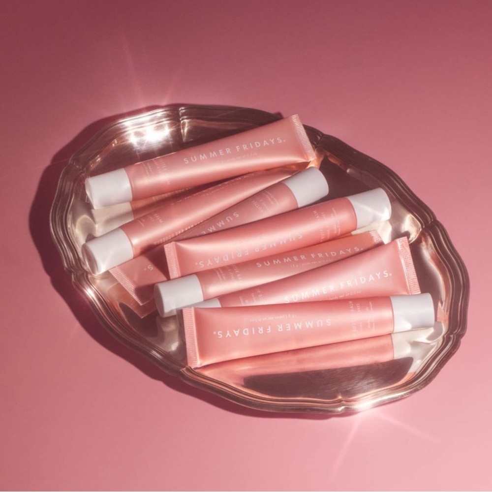LE Summer Fridays Birthday Cake Lipbalm